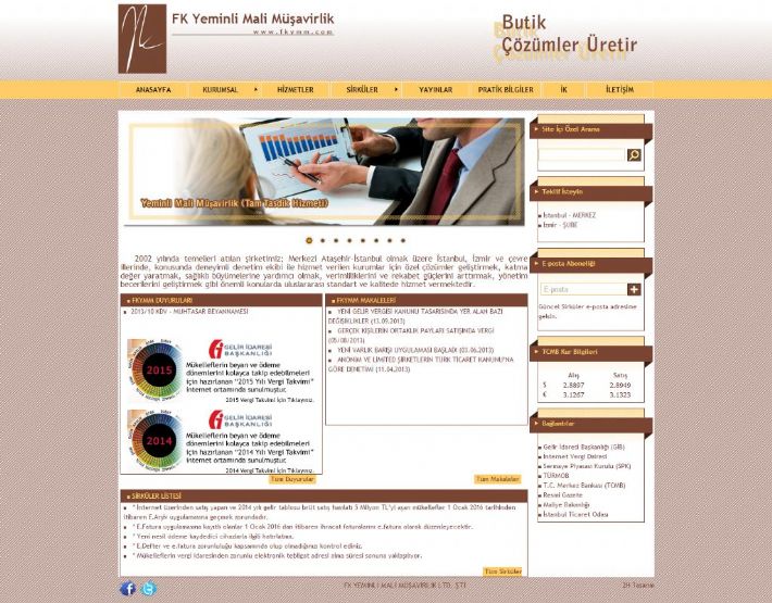 FKYMM Yeminli Mali Müşavirlik Web Sitesi